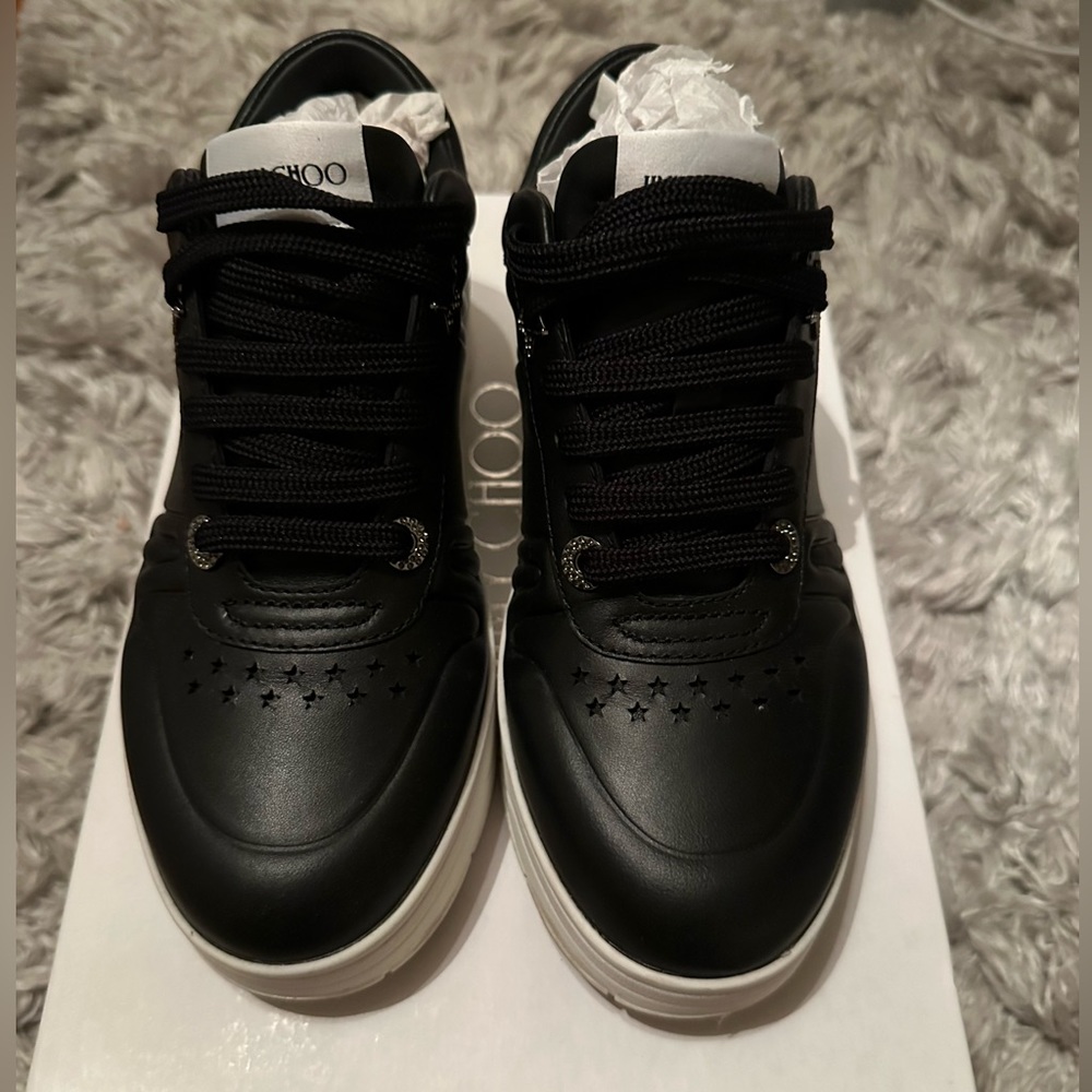 Jimmy Choo calf leather sneakers